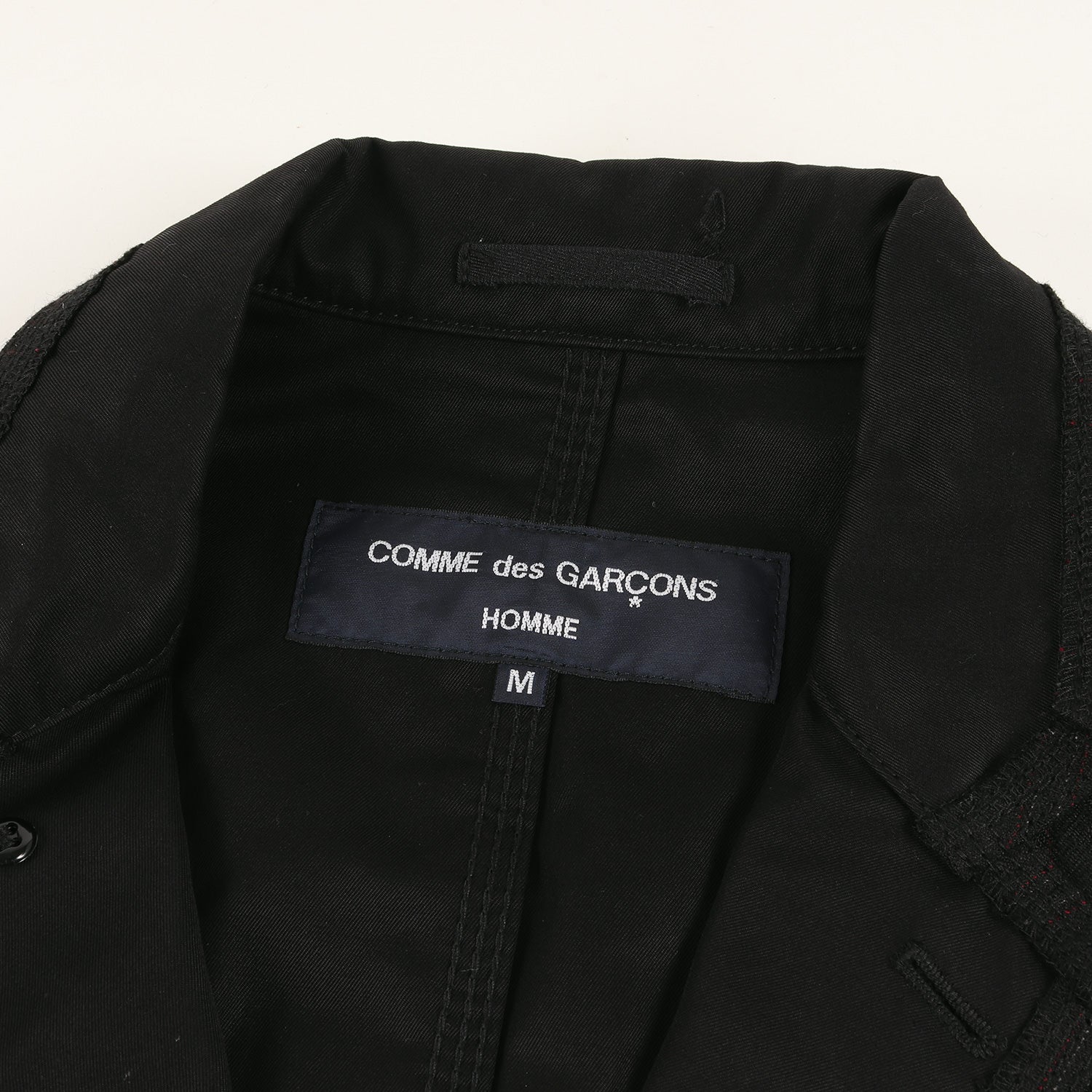 COMME des GARCONS HOMME (コム デ ギャルソン オム) 06SS リバーシブル ストライプ ウールリネン 3B テーラード  ジャケット インサイドアウト ツイル ドレス ブレザー (HQ-J028) / アウター 羽織 モード ドメブラ ビジカジ オフィカジ フォーマル  アーカイブ Y2K ...