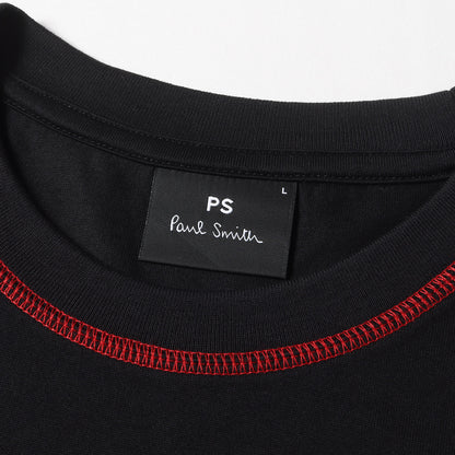 コントラストカラー ステッチ Tシャツ (102526 254T) / 無地 プレーン ソリッド 定番 ベーシック スタンダード PS