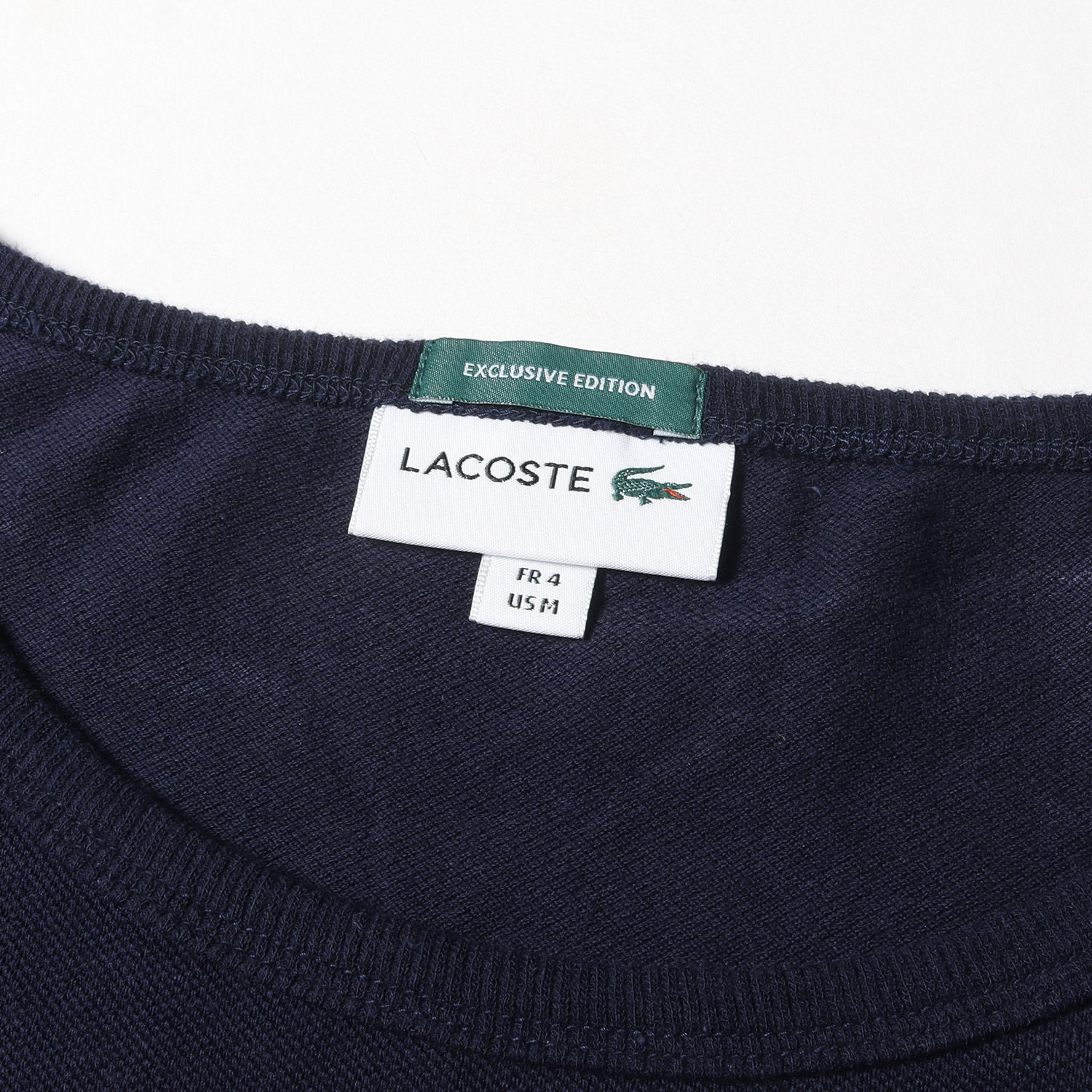 LACOSTE (ラコステ) ワンポイント ワニワッペン 刺繍 コットン