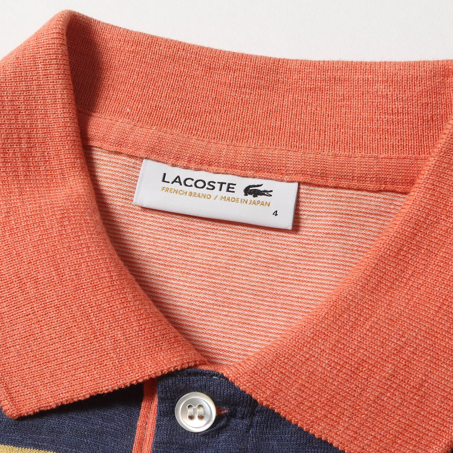 LACOSTE (ラコステ) ワンポイント ワニワッペン 刺繍 ワイドボーダー 天竺編み 半袖 ポロシャツ (DH519E) / 定番 ベーシック  MADE IN JAPAN - ブランド古着の通販・買取 | BEEGLE by Boo-Bee