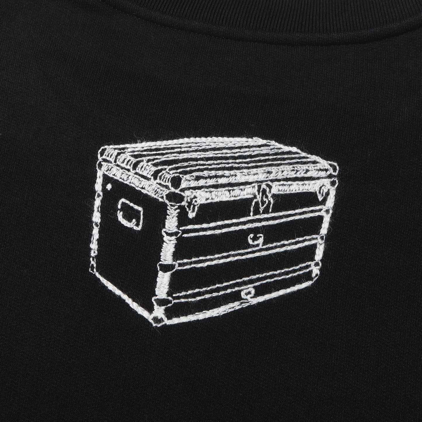 23AW エンブロイダード コットン スウェット シャツ (RM232 IHN HPY79W) / トレーナー ロゴ 刺繍 クルーネック 裏起毛 定番 ベーシック ラグカジ ラグジュアリー カジュアル