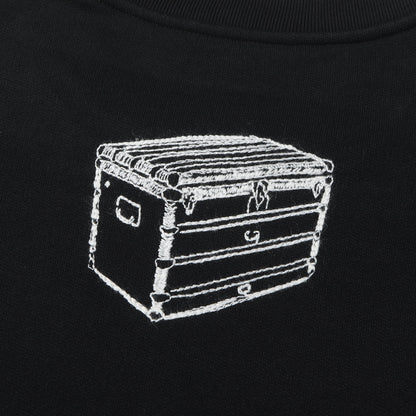 23AW エンブロイダード コットン スウェット シャツ (RM232 IHN HPY79W) / トレーナー ロゴ 刺繍 クルーネック 裏起毛 定番 ベーシック ラグカジ ラグジュアリー カジュアル