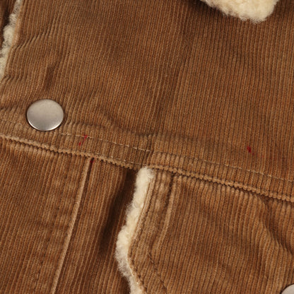 90s - 00s イーストバイウエスト期 ボアムートン コーデュロイ トラッカー ジャケット / 細畝 MADE IN FRANCE