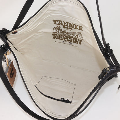 × Tanner Goods ヴィンテージ加工 レザーストラップ ダックキャンバス トートバッグ (Roll Tote) / 肩掛け 斜め掛け カバン グラナイトビルミルズ