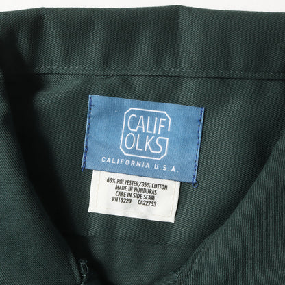 24SS × Dickies 1574 ロゴ 刺繍 T/Cツイル 半袖 ワーク シャツ (CALIFOLKS Dickies Custom Work Shirt Short Sleeve) / アメカジ