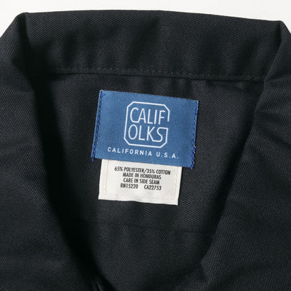 24SS × Dickies 1574 ロゴ 刺繍 T/Cツイル 半袖 ワーク シャツ (CALIFOLKS Dickies Custom Work Shirt Short Sleeve) / アメカジ