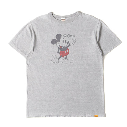 23AW × Disney ミッキーマウス ロゴ バインダーネック ハチハチ ワンツー Tシャツ (DISNEY × SD 88/12 California T)