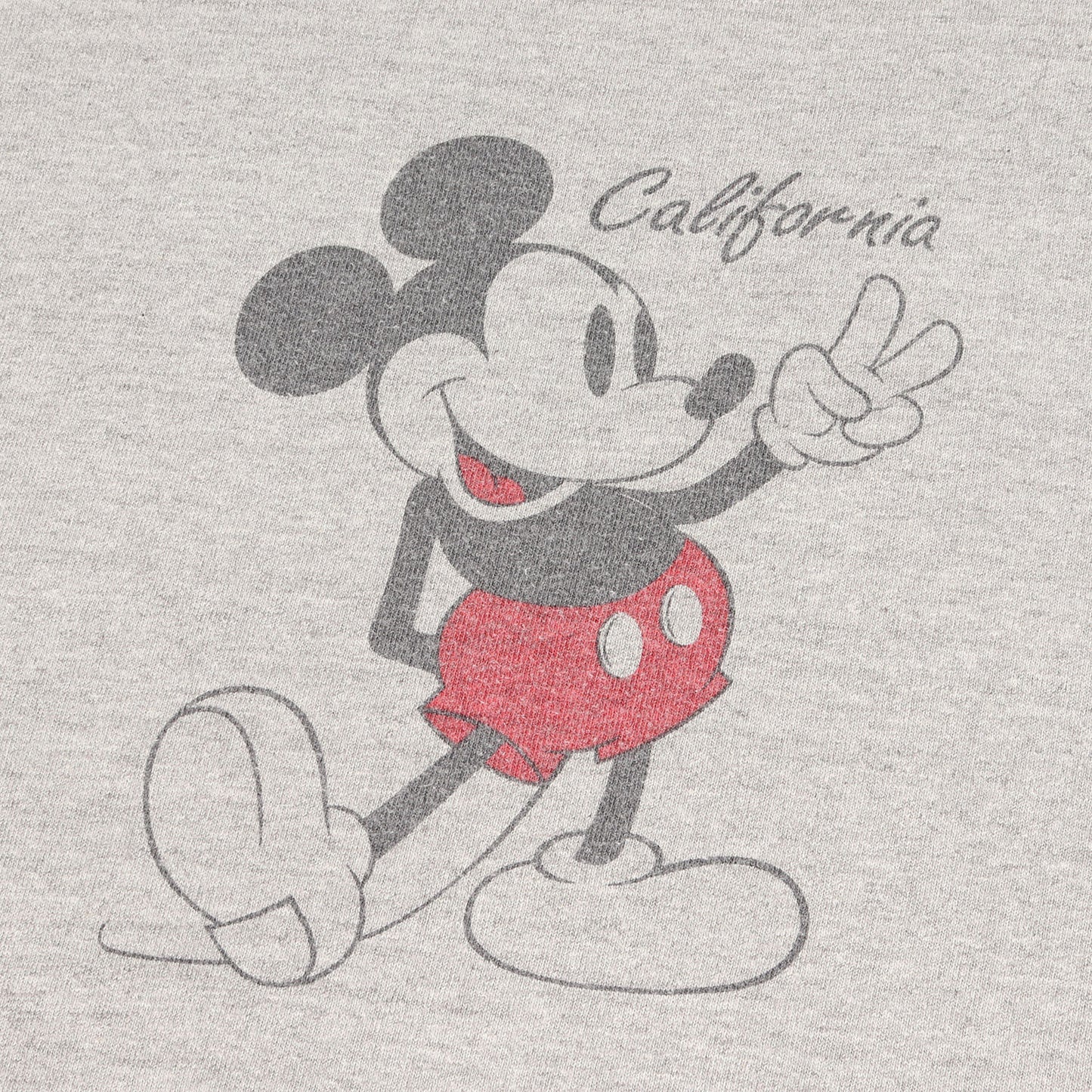 23AW × Disney ミッキーマウス ロゴ バインダーネック ハチハチ ワンツー Tシャツ (DISNEY × SD 88/12 California T)