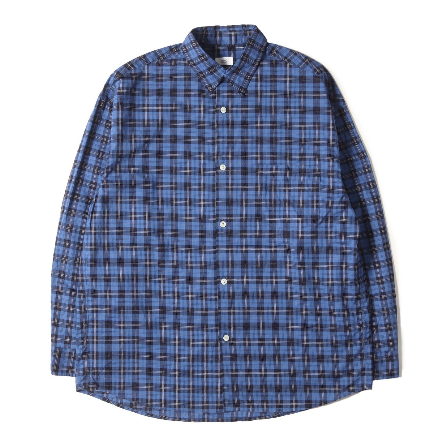 24SS × Thomas Mason トーンオントーンチェック ブロード ドレス シャツ (Thomas Mason Checked Shirt 3920700129) / 長袖 ビジカジ オフィカジ アメカジ サーフ RHC