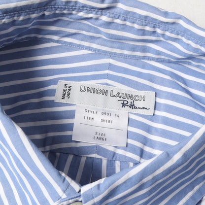 23AW × UNION LAUNCH ストライプ ボタンダウン ドレス シャツ (3820700145)