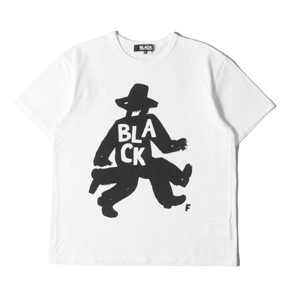 グラフィック ロゴ バインダーネック Tシャツ (1D-T005)