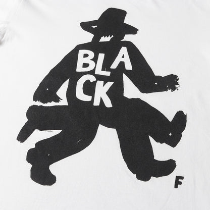 グラフィック ロゴ バインダーネック Tシャツ (1D-T005)