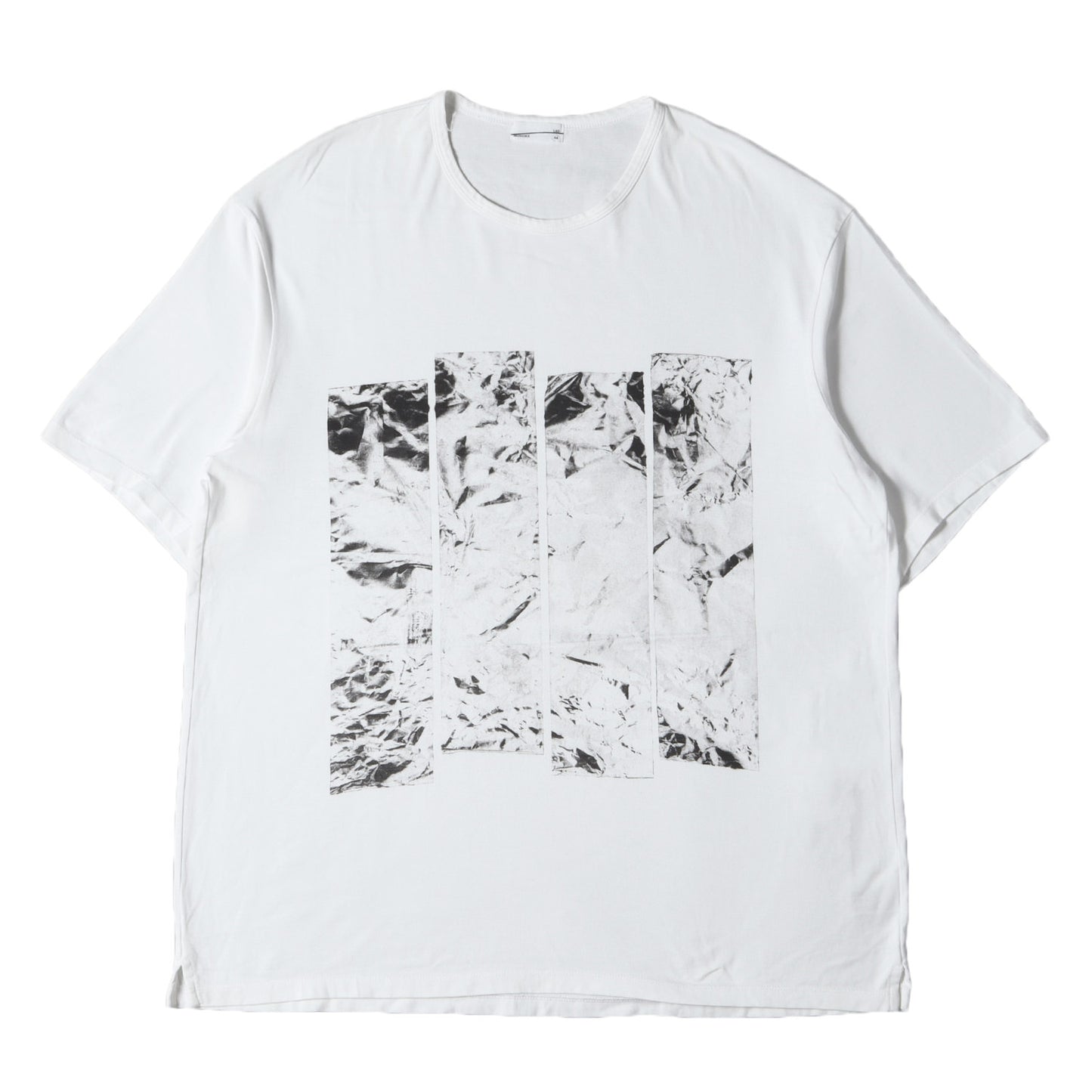 ジオメトリック オーバー サイズ ビッグ シルエット バインダーネック Tシャツ / ミュージックT バンT BLACK FLAG モード デザイナーズ ドメブラ