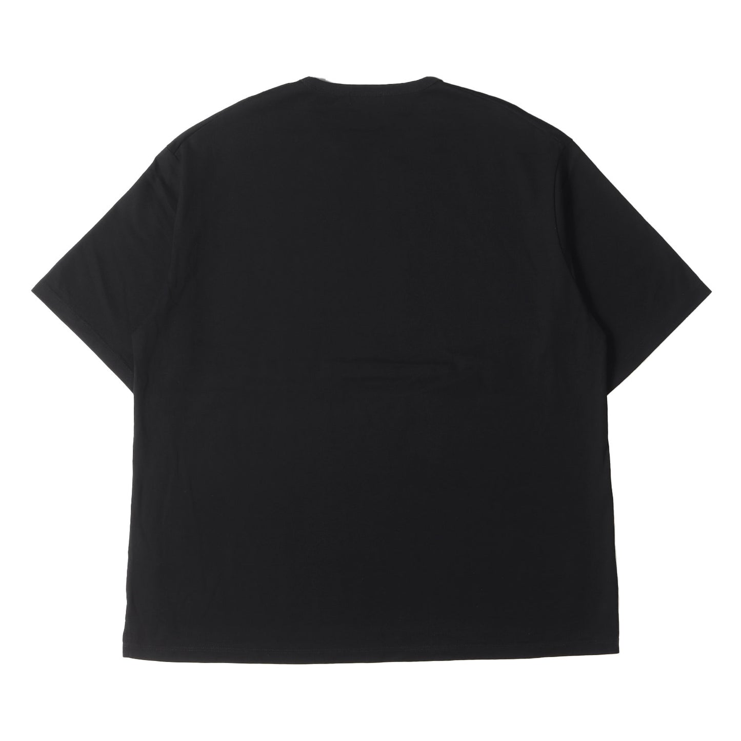 21AW メッセージ ロゴ ビッグ サイズ バインダーネック Tシャツ (BIG T-SHIRT 2221-801) / オーバー シルエット モード デザイナーズ ドメブラ