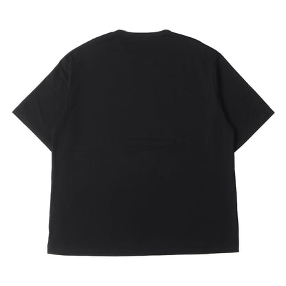 21AW メッセージ ロゴ ビッグ サイズ バインダーネック Tシャツ (BIG T-SHIRT 2221-801) / オーバー シルエット モード デザイナーズ ドメブラ