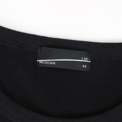 21AW メッセージ ロゴ ビッグ サイズ バインダーネック Tシャツ (BIG T-SHIRT 2221-801) / オーバー シルエット モード デザイナーズ ドメブラ