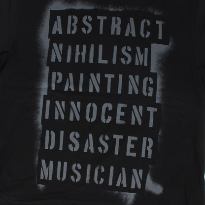 21AW メッセージ ロゴ ビッグ サイズ バインダーネック Tシャツ (BIG T-SHIRT 2221-801) / オーバー シルエット モード デザイナーズ ドメブラ