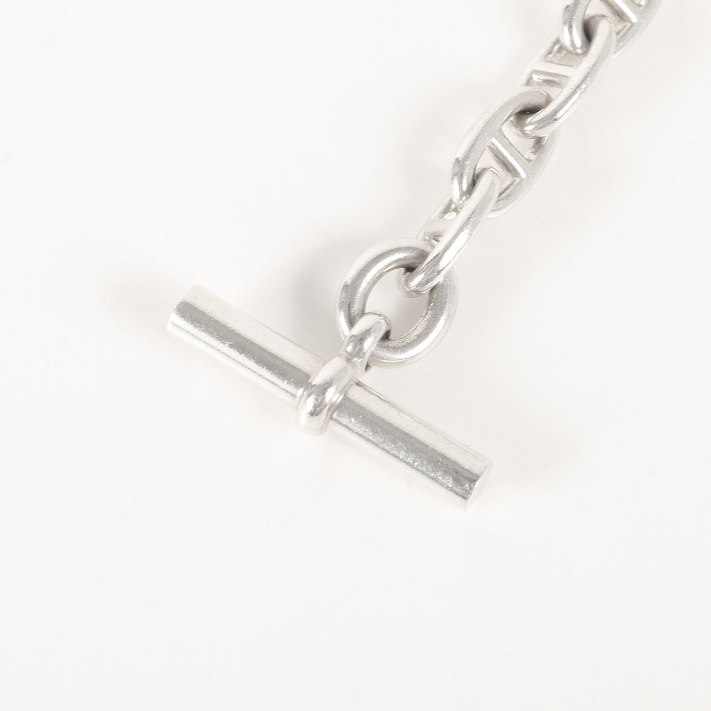 70s - 90s 筆記体 モデル シェーヌダンクル ブレスレット (Chaine dancre Bracelet 16Link) / ヴィンテージ シルバー Ag925 16コマ リンク ジュエリー アクセサリー