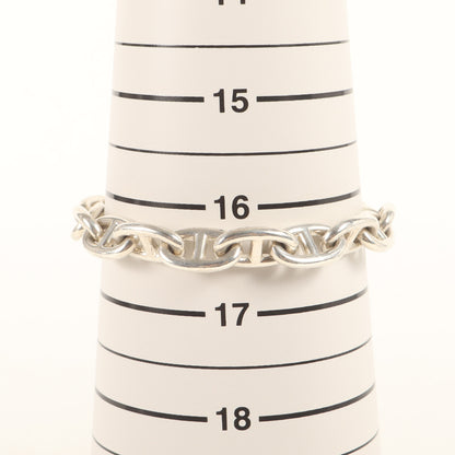 70s - 90s 筆記体 モデル シェーヌダンクル ブレスレット (Chaine dancre Bracelet 16Link) / ヴィンテージ シルバー Ag925 16コマ リンク ジュエリー アクセサリー