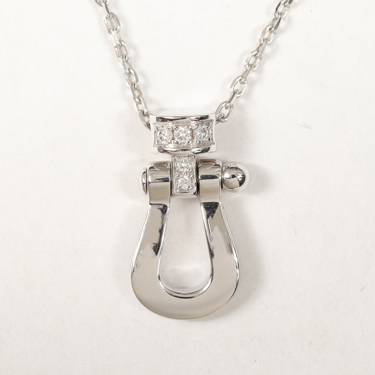 フォース10 ハーフダイヤ ネックレス / K18WG ホワイトゴールド ミディアムモデル ジュエリー