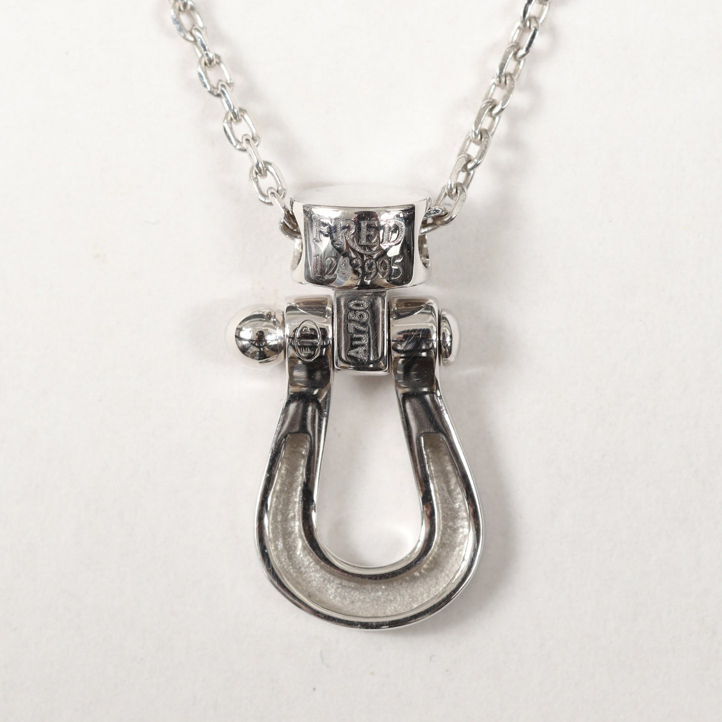 フォース10 ハーフダイヤ ネックレス / K18WG ホワイトゴールド ミディアムモデル ジュエリー