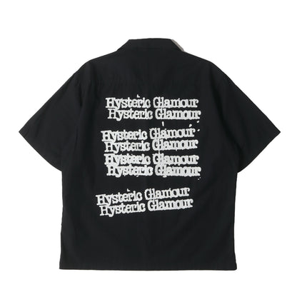 TYPE LOGO オープンカラー コットン リネン 半袖 シャツ (02211AH09) / 開襟 ボックスシルエット アメカジ