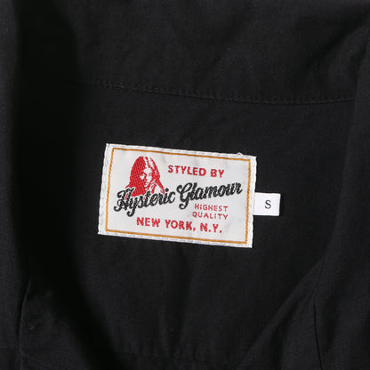 TYPE LOGO オープンカラー コットン リネン 半袖 シャツ (02211AH09) / 開襟 ボックスシルエット アメカジ