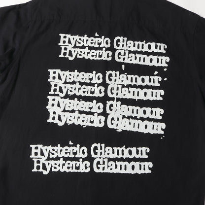 TYPE LOGO オープンカラー コットン リネン 半袖 シャツ (02211AH09) / 開襟 ボックスシルエット アメカジ