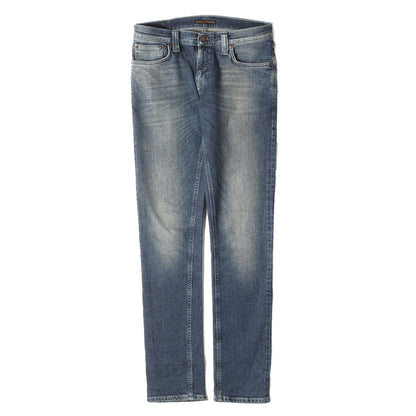 ヴィンテージ加工 ローライズ ストレッチ デニム スキニー パンツ / ジッパーフライ ジーンズ 定番 ベーシック MADE IN ITALY