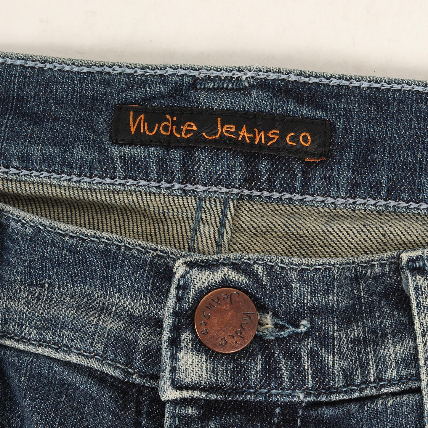 ヴィンテージ加工 ローライズ ストレッチ デニム スキニー パンツ / ジッパーフライ ジーンズ 定番 ベーシック MADE IN ITALY