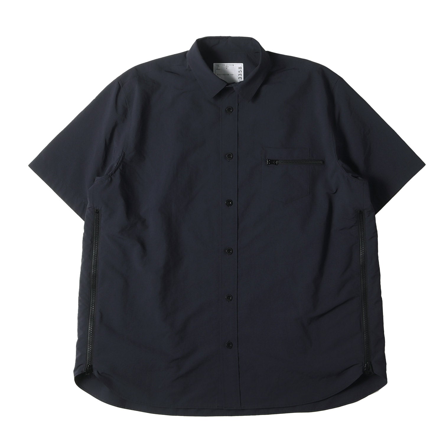 Sacai (サカイ) 24SS サイドジップ マット タフタ 半袖 シャツ (Matte Taffeta Shirt 24-03358M) /  モード デザイナーズ ドメブラ – ブランド古着の通販・買取 | BEEGLE by Boo-Bee