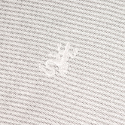 ワンポイント レザール 刺繍 ボーダー ポロシャツ / homme MADE IN JAPAN