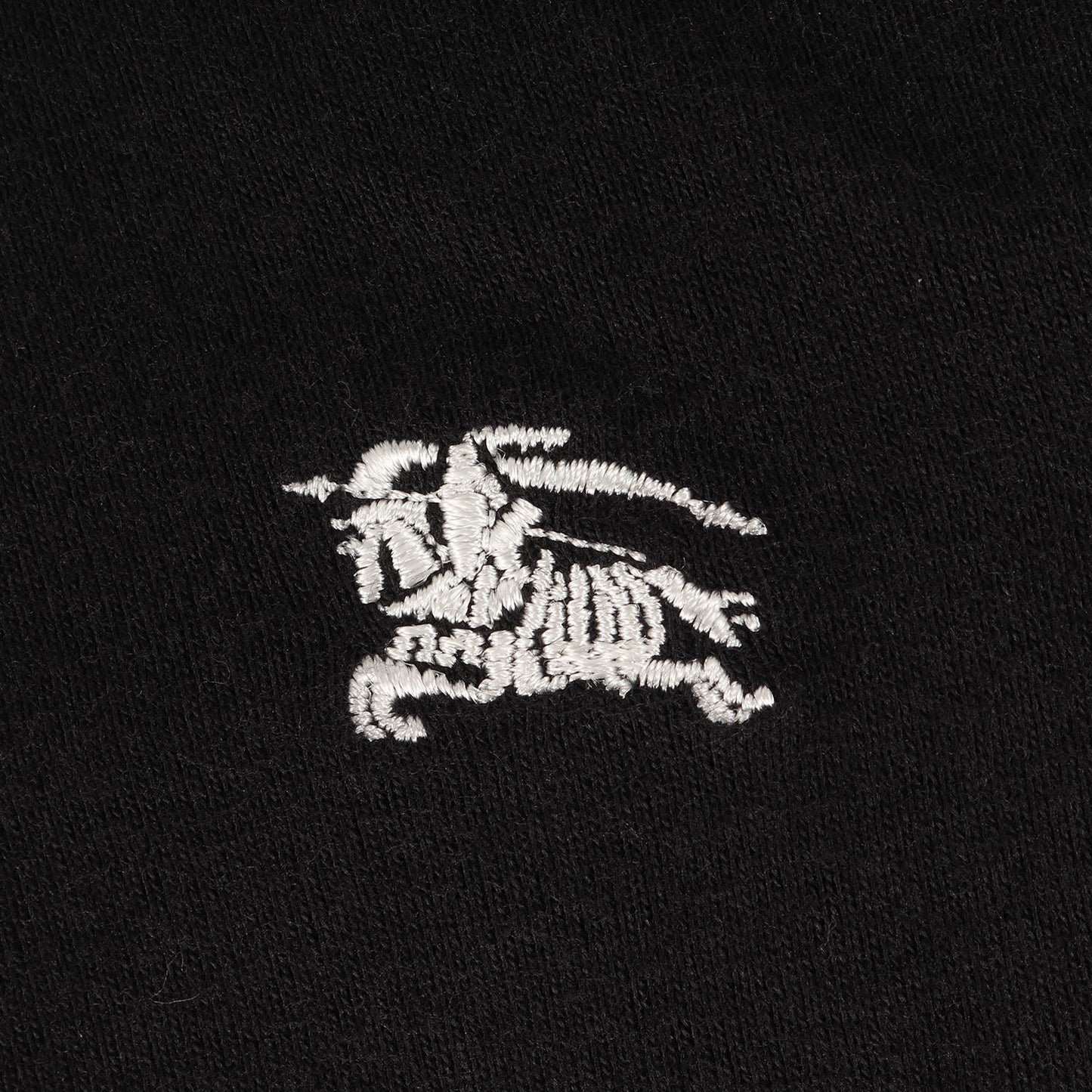 ワンポイント ホースマーク 刺繍 ヘンリーネック Tシャツ