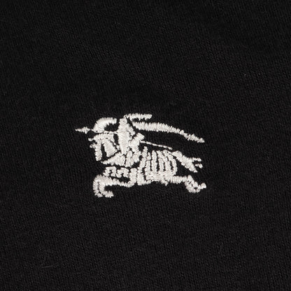 ワンポイント ホースマーク 刺繍 ヘンリーネック Tシャツ