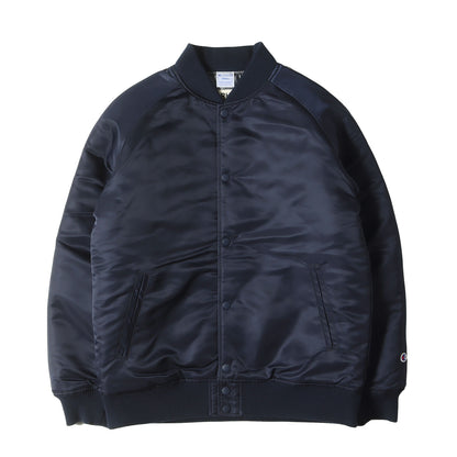 × Champion ナイロン パテッド スタジャン (C8-L649) / RHC