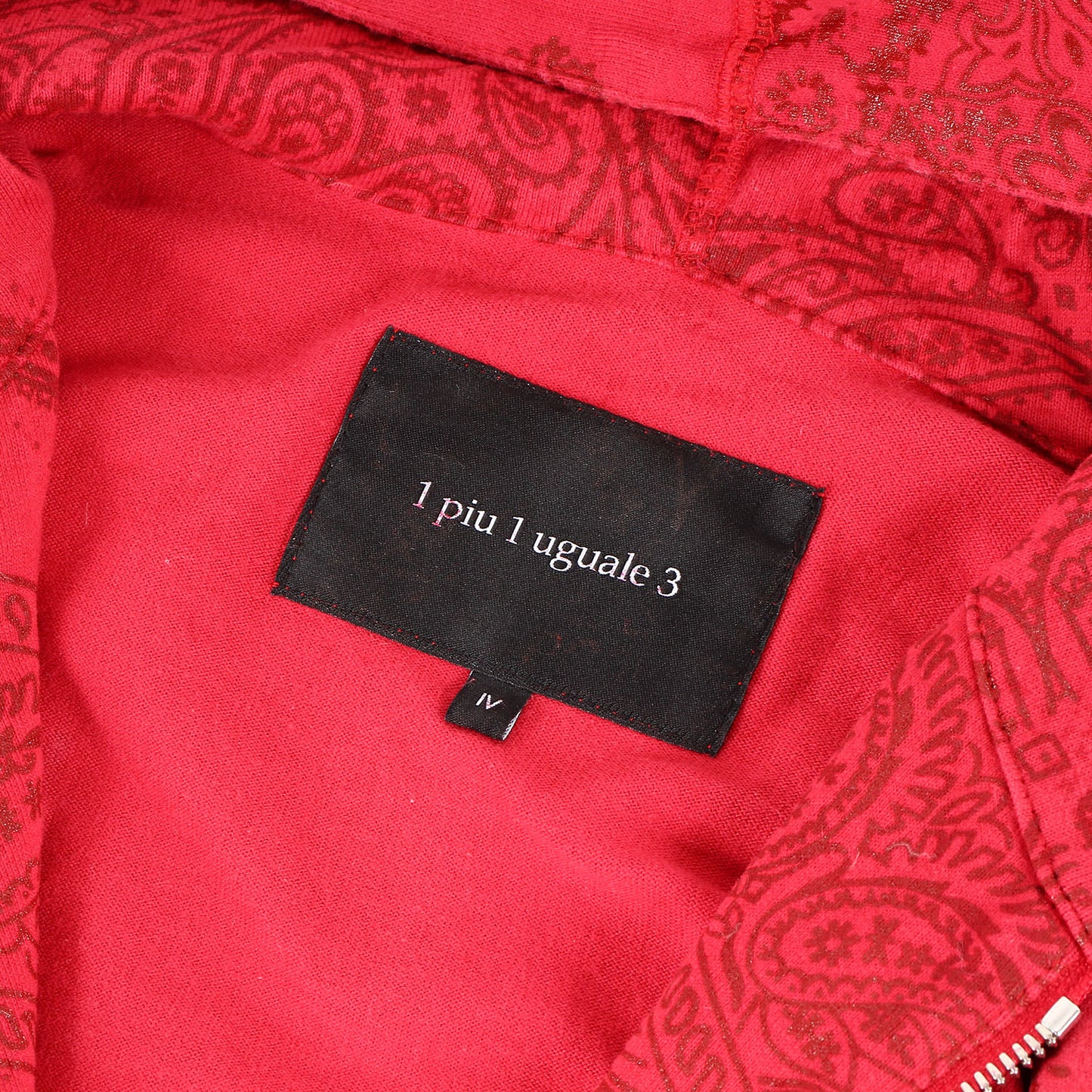 ペイズリー プリント 度詰め天竺 ダブルジップ パーカー (BANDANA PATCH PARKA MRB318 COT228) / フーディー アウター 羽織 ラグカジ ラグジュアリー カジュアル