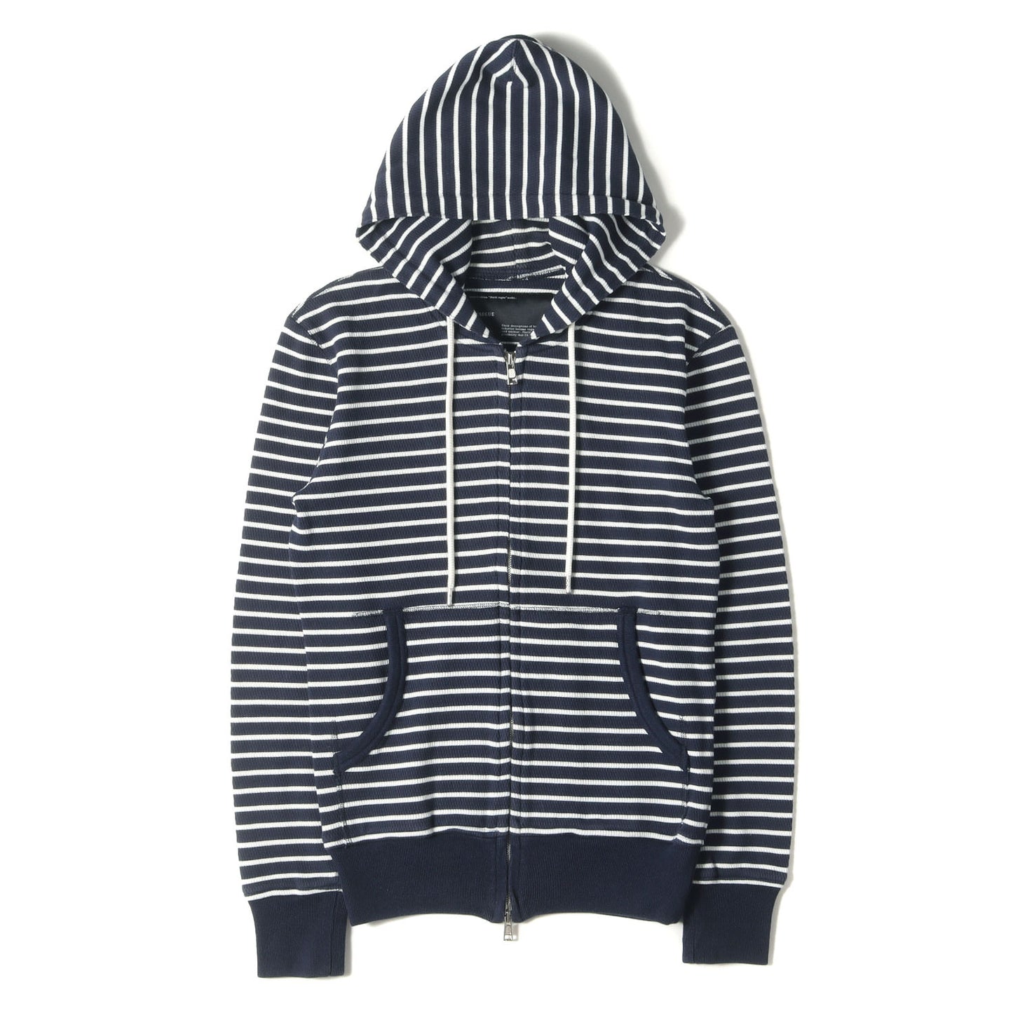 ボーダー コットンポリ ワッフル サーマル ダブルジップ パーカー (SUMMIT WAFFLE BORDER PARKA HVJ090 CNP090) / フーディー アウター 羽織 定番 ベーシック ラグカジ ラグジュアリー カジュアル VAUGUE