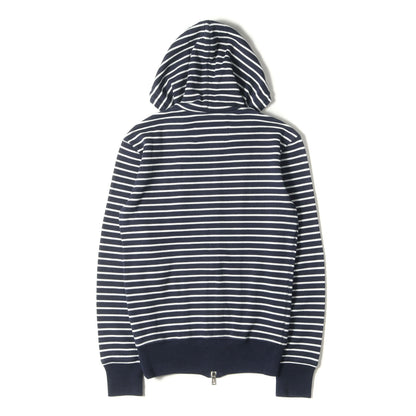 ボーダー コットンポリ ワッフル サーマル ダブルジップ パーカー (SUMMIT WAFFLE BORDER PARKA HVJ090 CNP090) / フーディー アウター 羽織 定番 ベーシック ラグカジ ラグジュアリー カジュアル VAUGUE