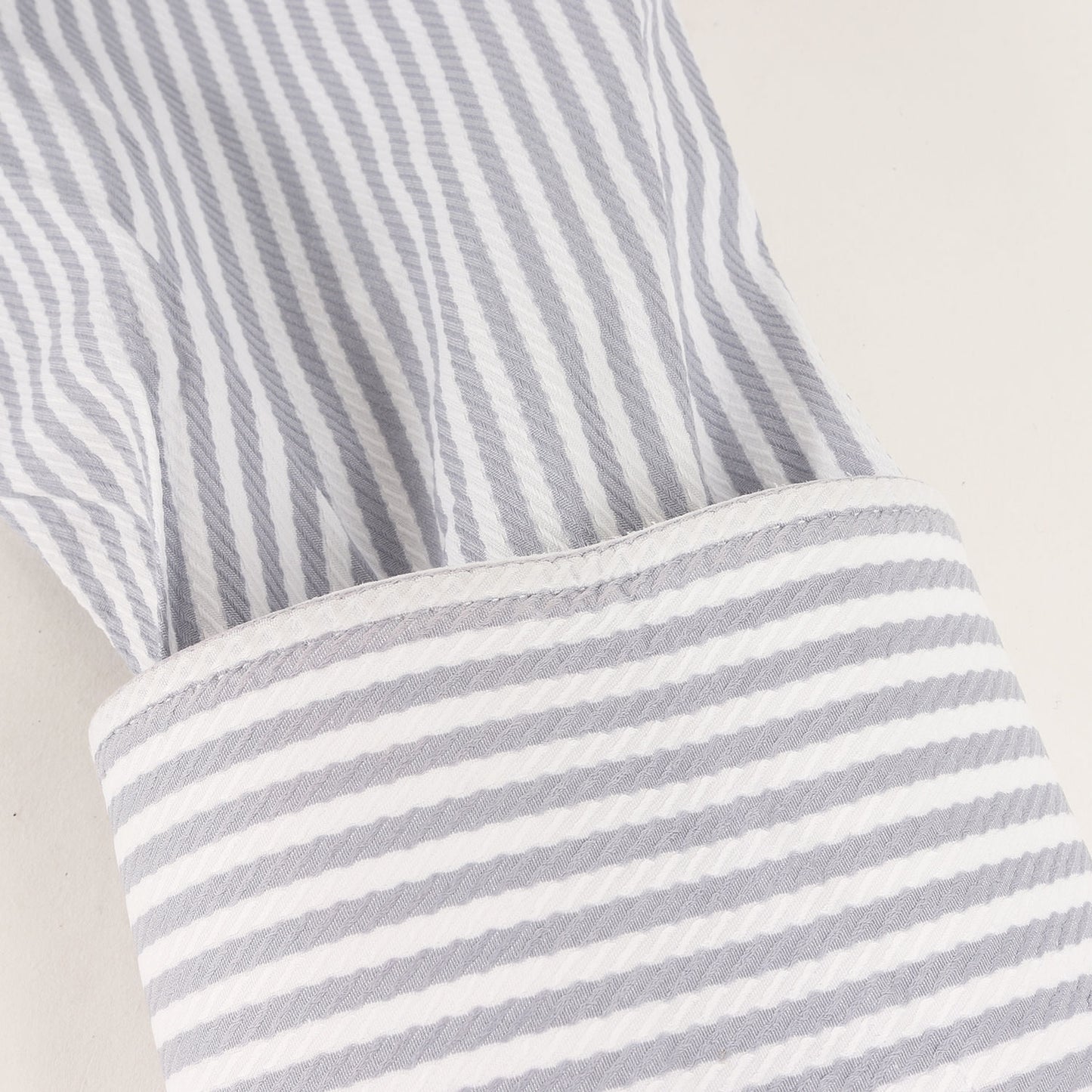 ストライプ コットン ドレス シャツ / 長袖 ビジネス ビジカジ オフィカジ フォーマル