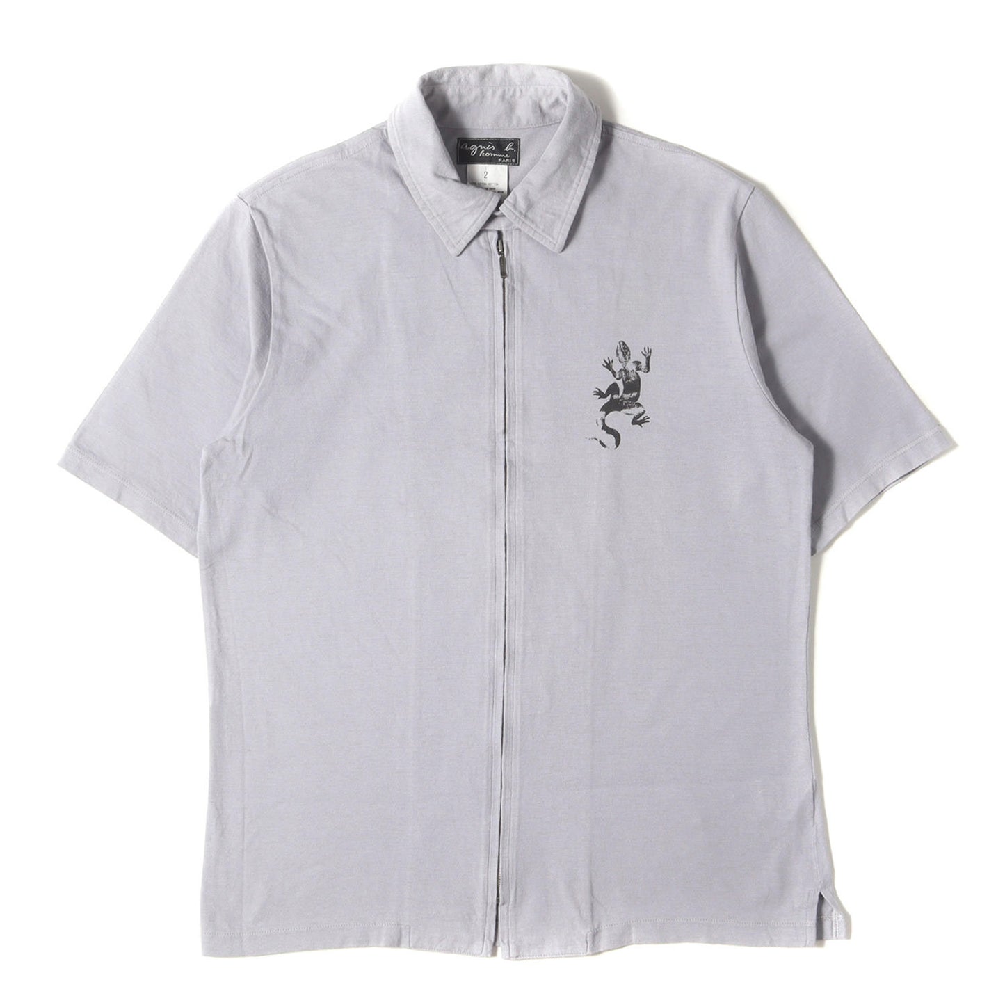 アイコン レザール ジップ 半袖 シャツ / MADE IN JAPAN homme