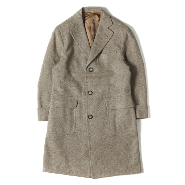 ビームスF別注サルトリアパルマ　チェスターフィールドコート　伊製カシミア混 Sartoria Parma (サルトリア パルマ) BEAMS F 別注 フォーマル