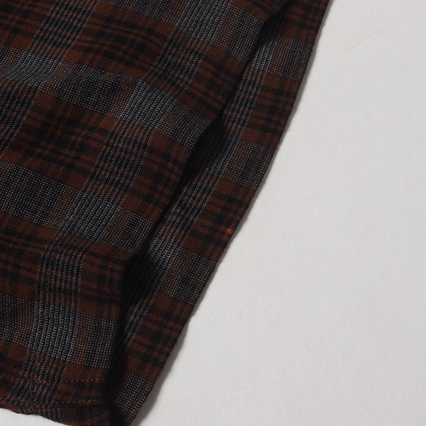 プレイドチェック レーヨン 半袖 シャツ (P01-02015)