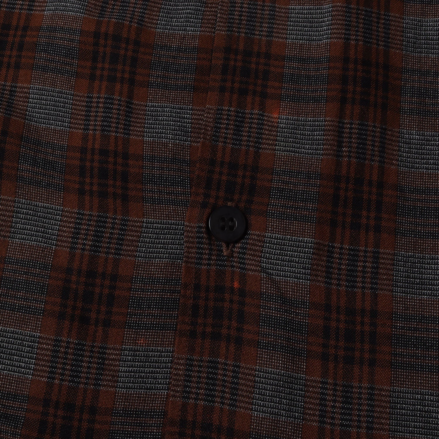 COMOLI (コモリ) プレイドチェック レーヨン 半袖 シャツ (P01-02015