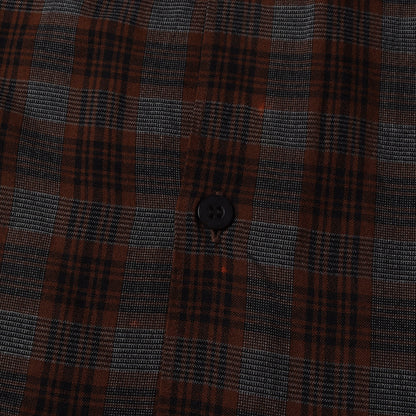 プレイドチェック レーヨン 半袖 シャツ (P01-02015)