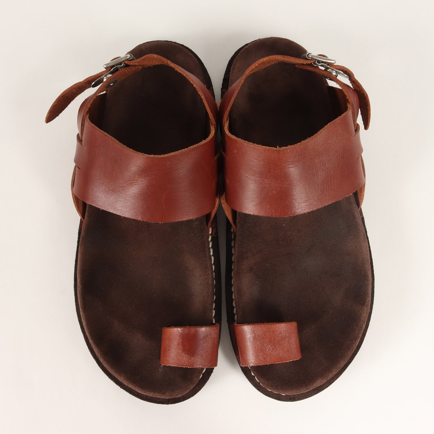 × PHIGVEL レザー グルカ サンダル (GURKHA FOOTBED SANDALS) / P.M.C