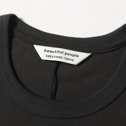 24SS ワンポイント グラフィック ロゴ 刺繍 タンクトップ (suvin compact jersey palm emb tank top 1415310010) / ノースリーブ スリーブレス Tシャツ ベスト