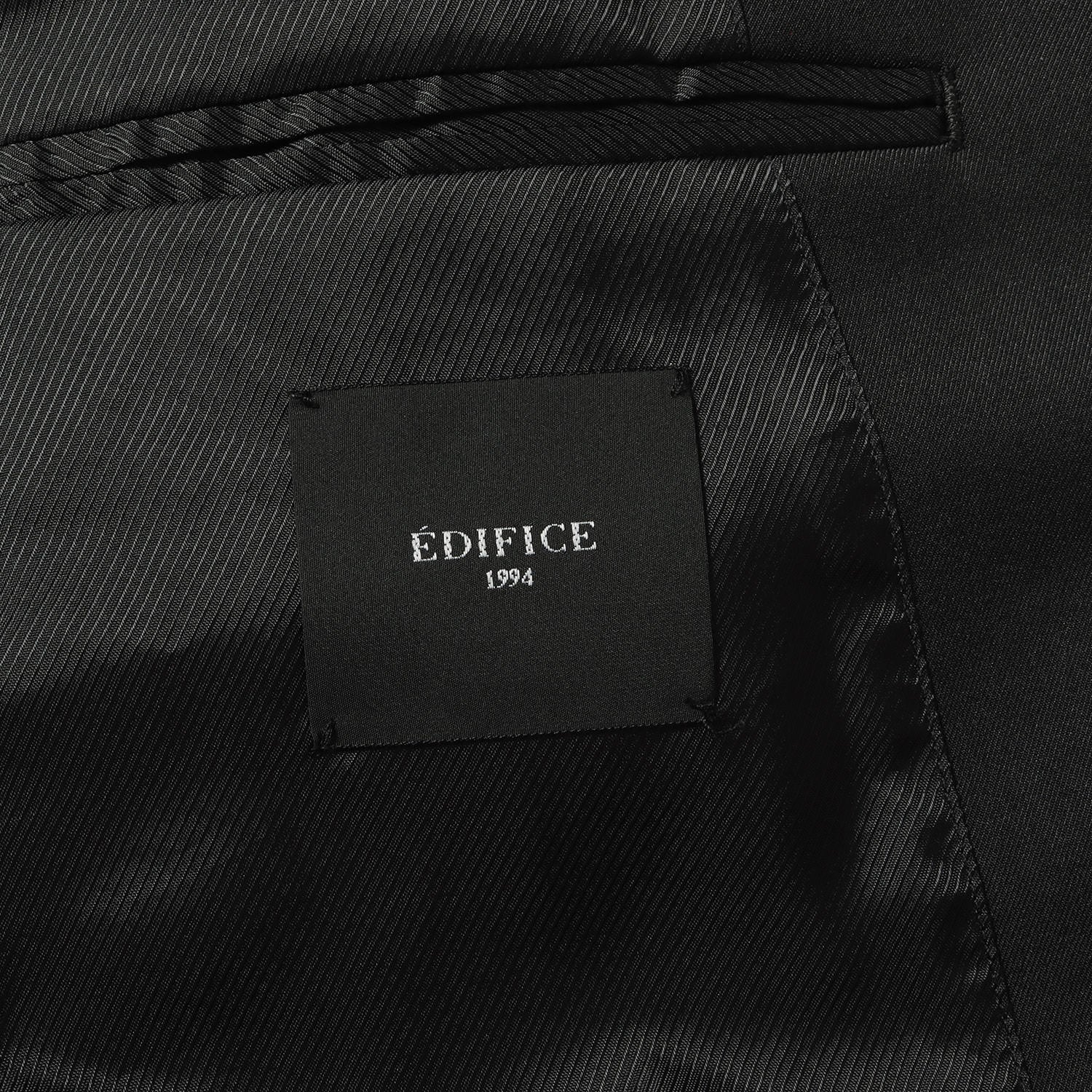 ★美品★ブリーフィング テーラードジャケット トラベル S 黒 ストレッチ EDIFICE (エディフィス) 22SS ストレッチ ポリギャバ フォーマル