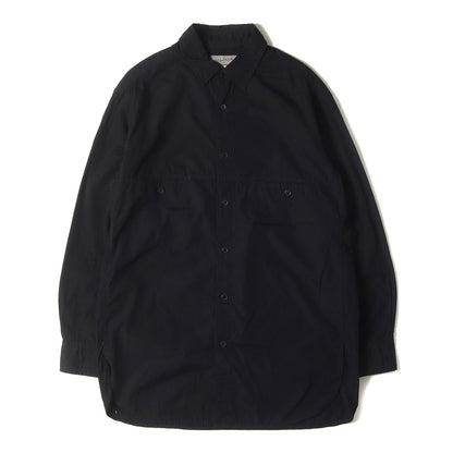 環縫い ブロード 2ポケット ドレス シャツ (HC-B01-001) / POUR HOMME