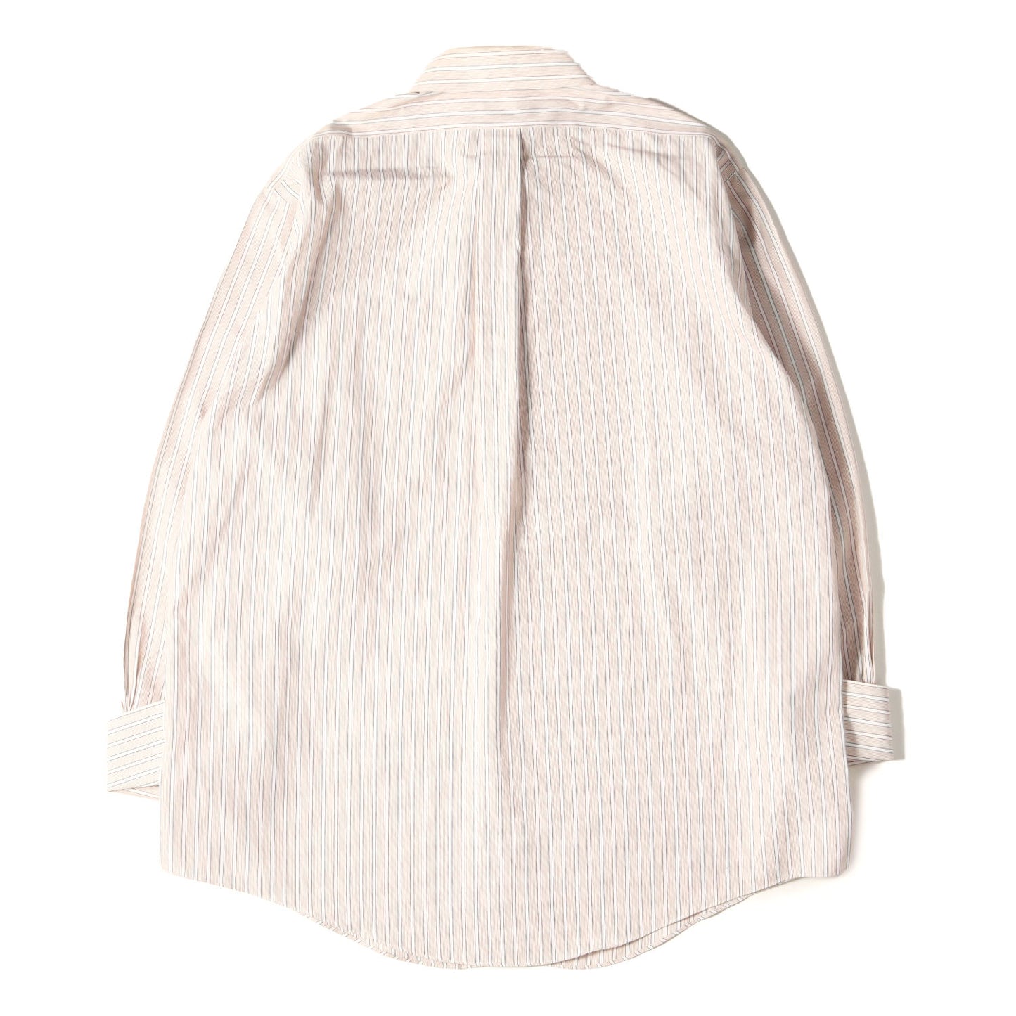 ダブルカフス ストライプ ドレス シャツ / 長袖 ビジネス フォーマル ビジカジ オフィカジ