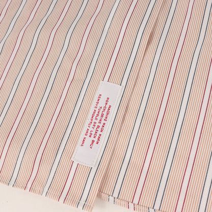 ダブルカフス ストライプ ドレス シャツ / 長袖 ビジネス フォーマル ビジカジ オフィカジ